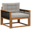 Udendørs Mellem Sofa Naturfarvet