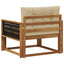 Udendørs Mellem Sofa Naturfarvet