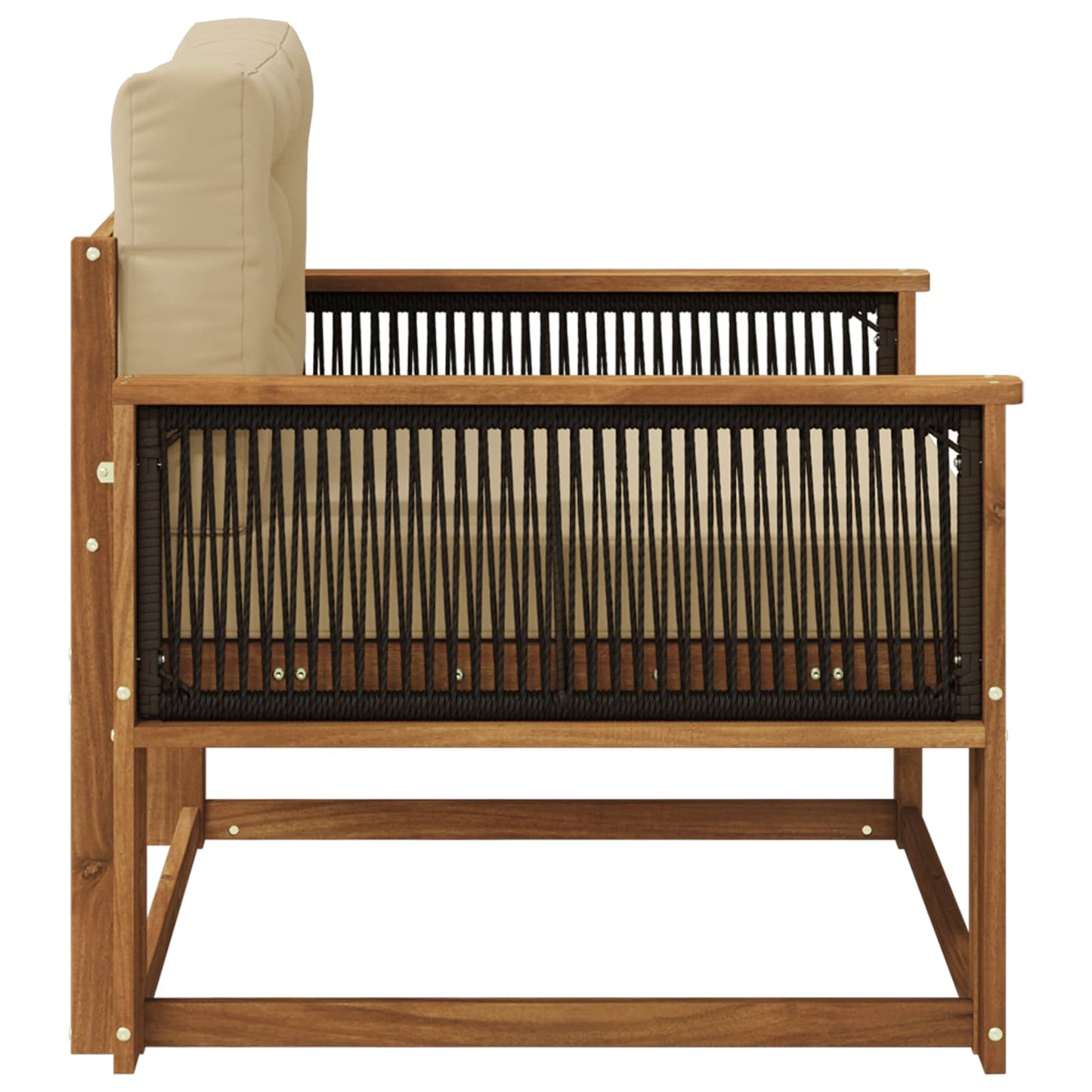 Udendørs Mellem Sofa Naturfarvet