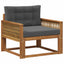 Udendørs Mellem Sofa Naturfarvet