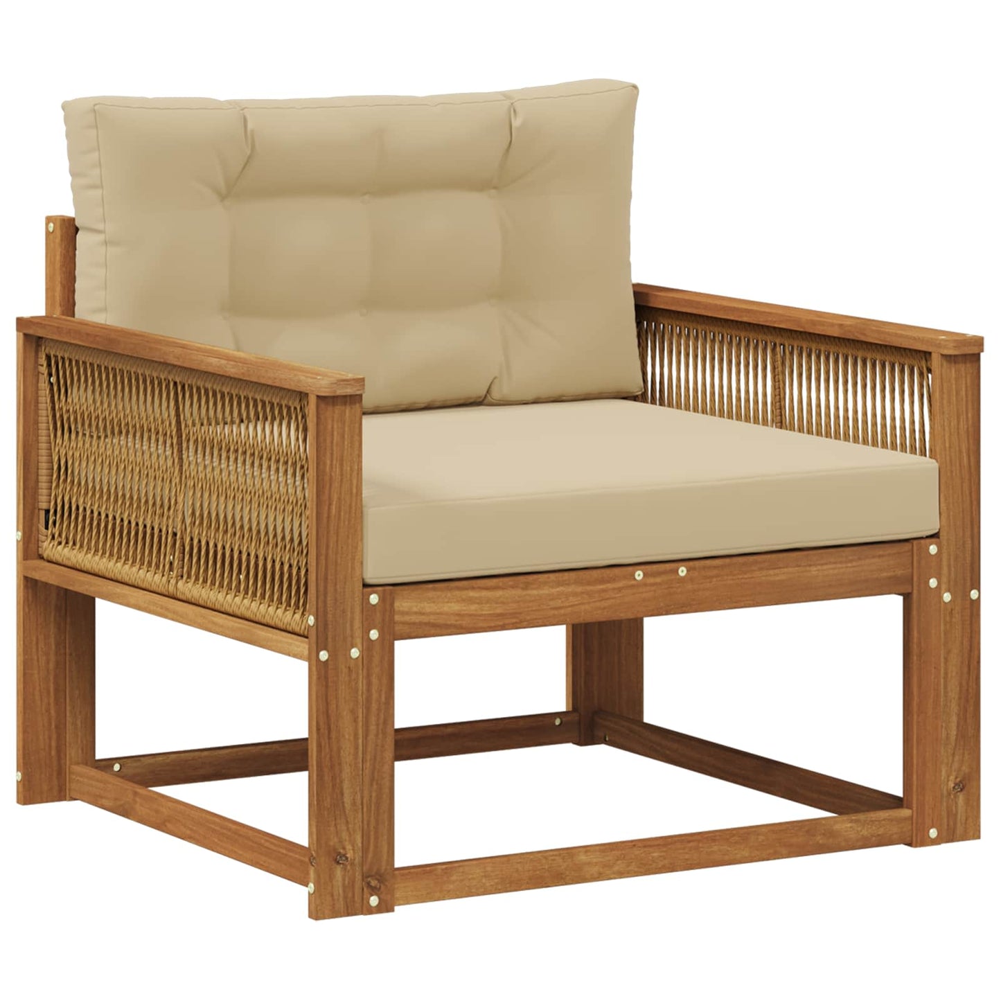 Udendørs Mellem Sofa Naturfarvet