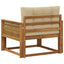 Udendørs Mellem Sofa Naturfarvet