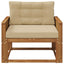 Udendørs Mellem Sofa Naturfarvet