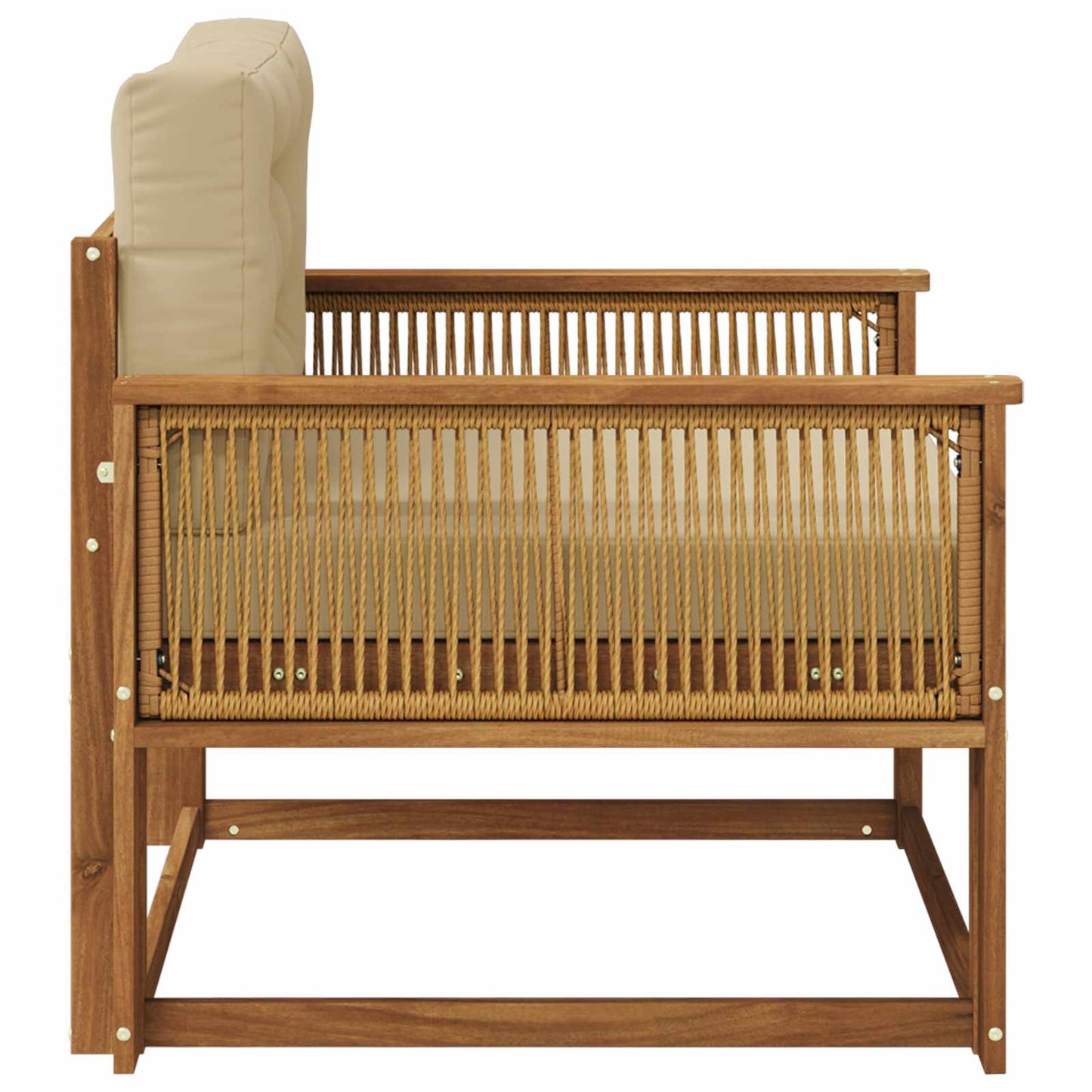 Udendørs Mellem Sofa Naturfarvet