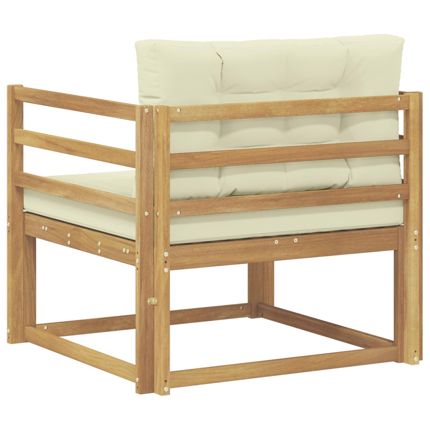 Udendørs Mellem Sofa Polyester Hvid