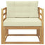 Udendørs Mellem Sofa Polyester Hvid