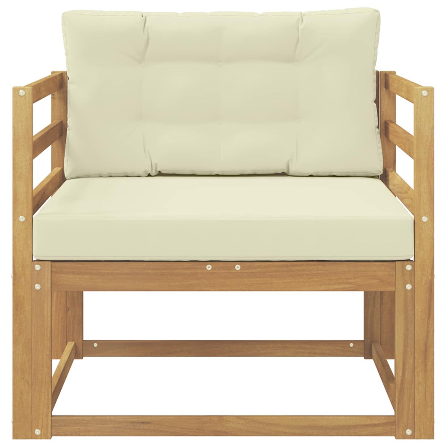 Udendørs Mellem Sofa Polyester Hvid