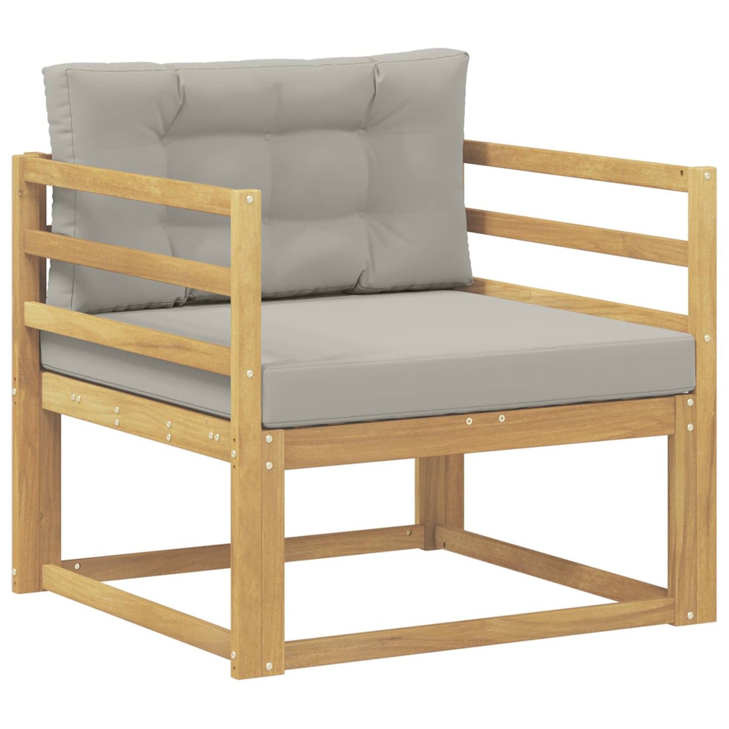 Udendørs Mellem Sofa Polyester Hvid
