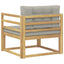 Udendørs Mellem Sofa Polyester Hvid