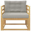 Udendørs Mellem Sofa Polyester Hvid