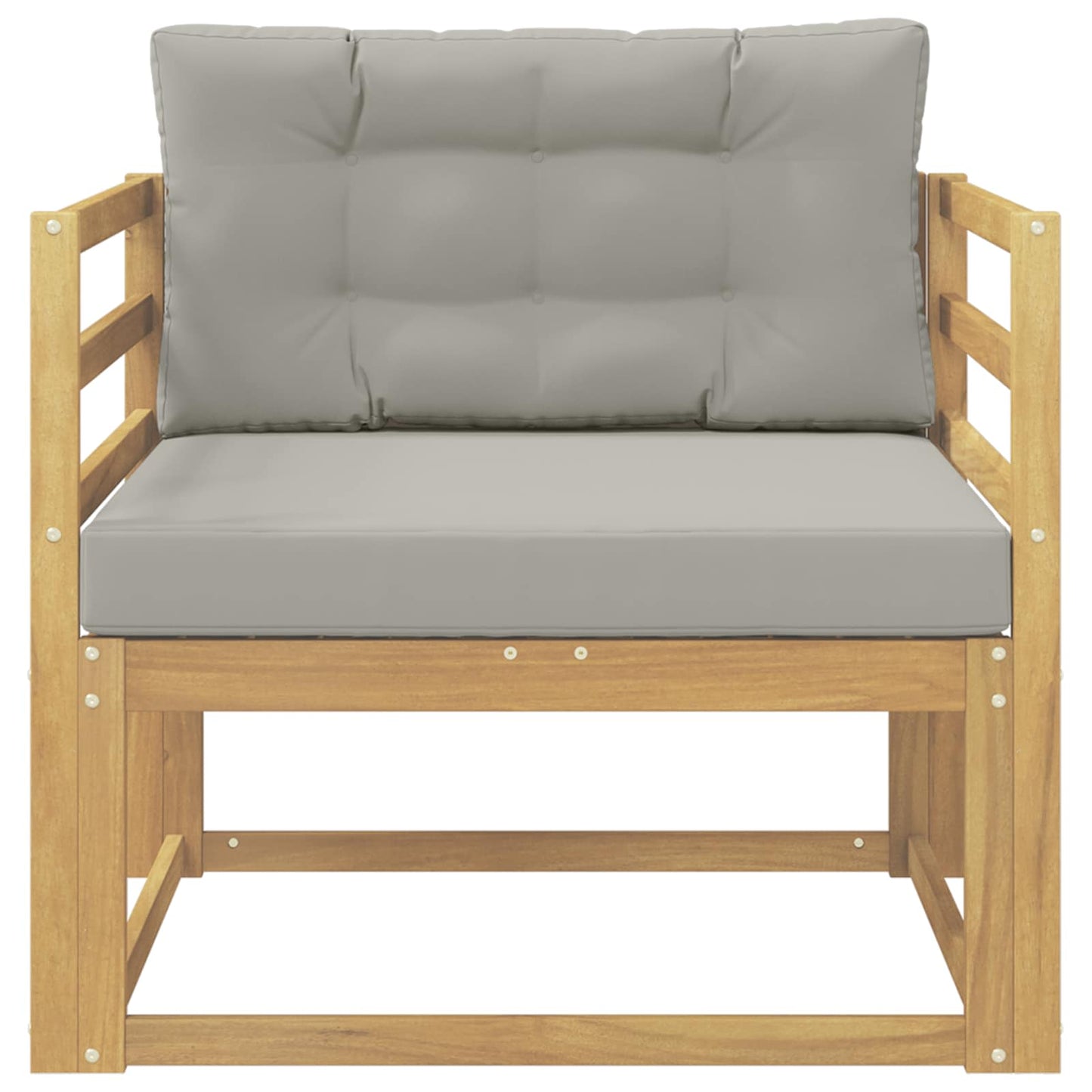 Udendørs Mellem Sofa Polyester Hvid