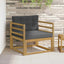 Udendørs Mellem Sofa Polyester Hvid