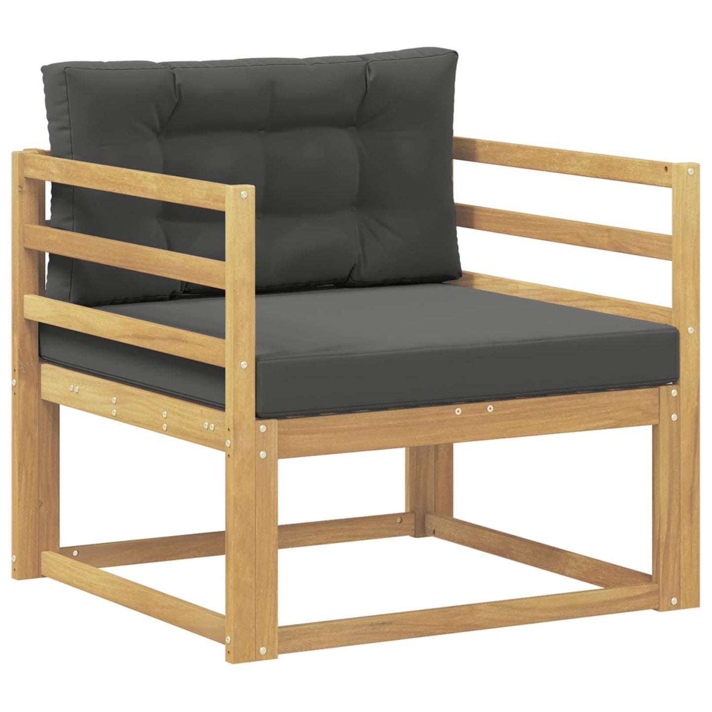 Udendørs Mellem Sofa Polyester Hvid