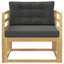 Udendørs Mellem Sofa Polyester Hvid