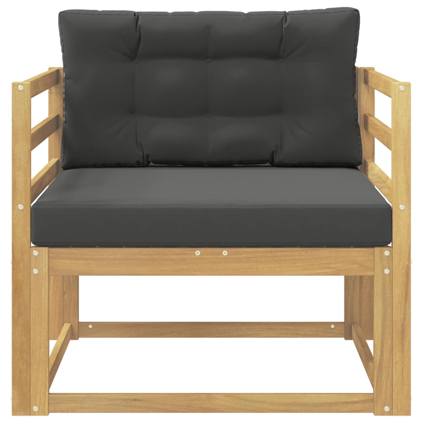 Udendørs Mellem Sofa Polyester Hvid