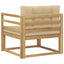 Udendørs Mellem Sofa Polyester Hvid