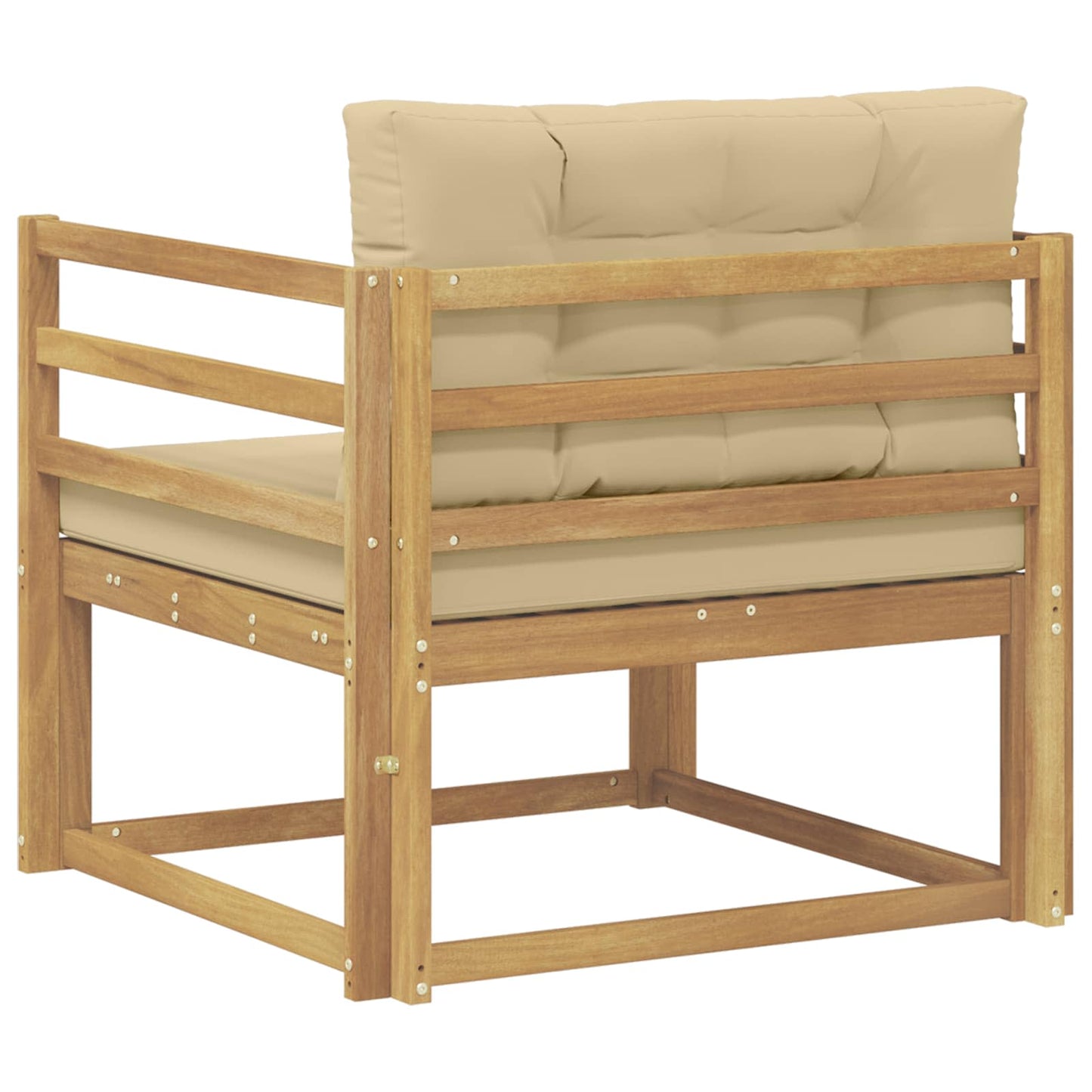 Udendørs Mellem Sofa Polyester Hvid