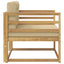 Udendørs Mellem Sofa Polyester Hvid