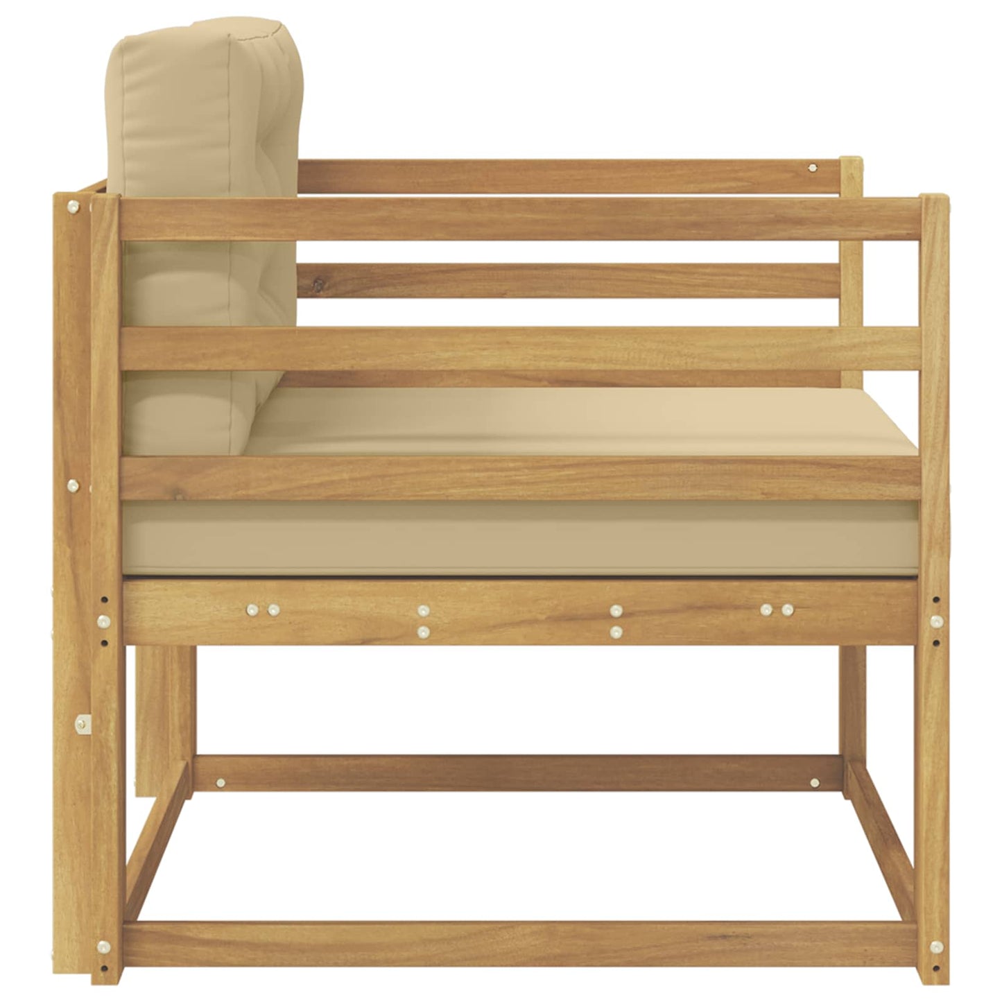 Udendørs Mellem Sofa Polyester Hvid