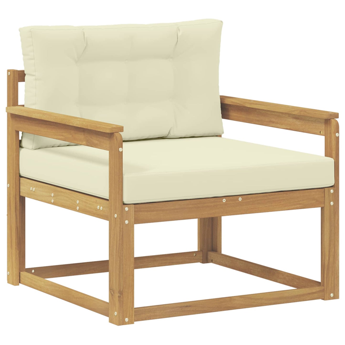 Udendørs Mellem Sofa Polyester Hvid
