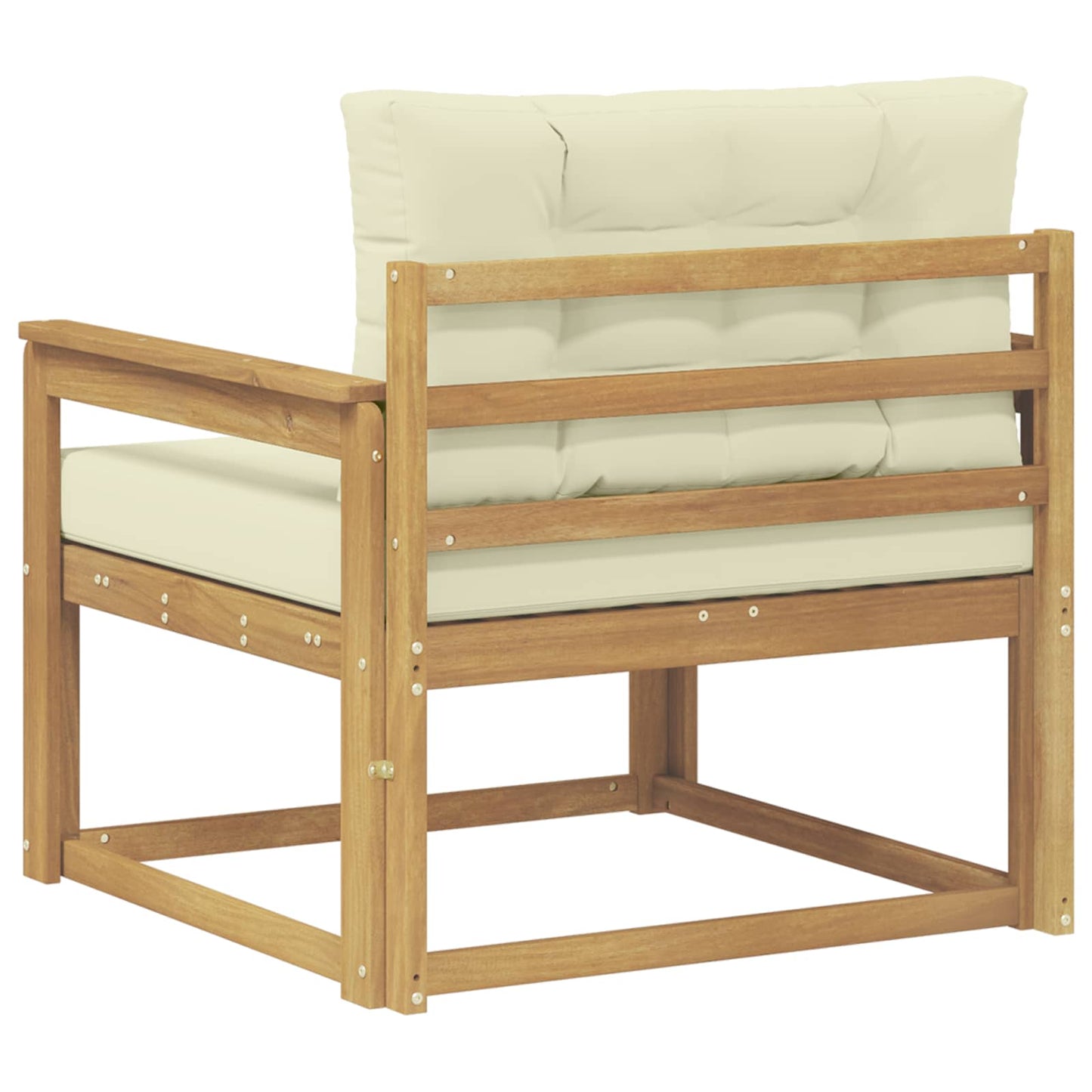 Udendørs Mellem Sofa Polyester Hvid