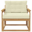 Udendørs Mellem Sofa Polyester Hvid
