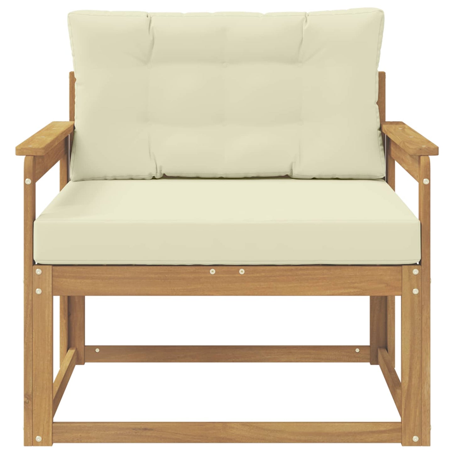 Udendørs Mellem Sofa Polyester Hvid