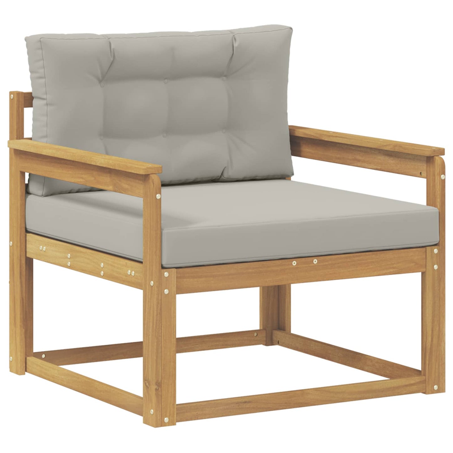 Udendørs Mellem Sofa Polyester Hvid