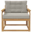 Udendørs Mellem Sofa Polyester Hvid