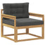 Udendørs Mellem Sofa Polyester Hvid