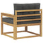 Udendørs Mellem Sofa Polyester Hvid