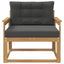 Udendørs Mellem Sofa Polyester Hvid
