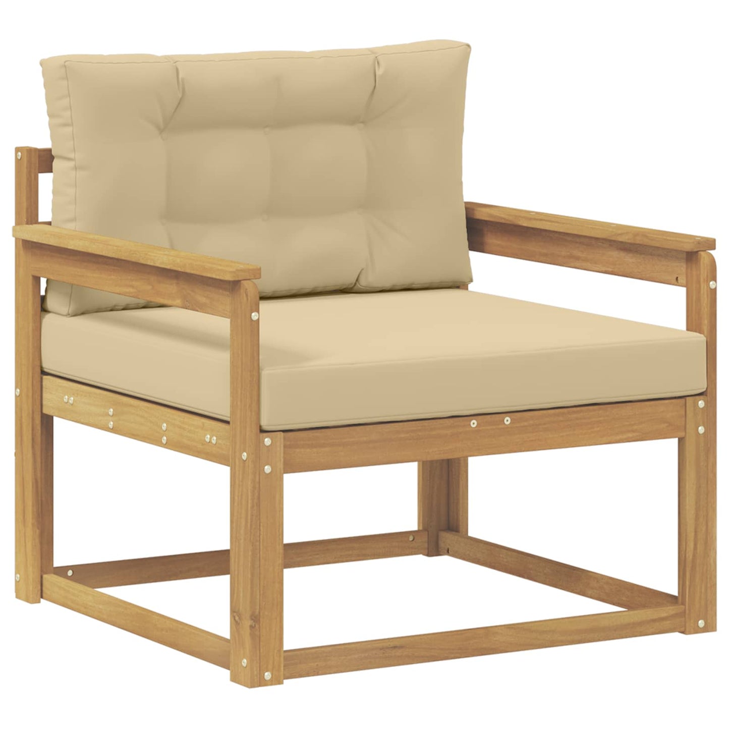 Udendørs Mellem Sofa Polyester Hvid