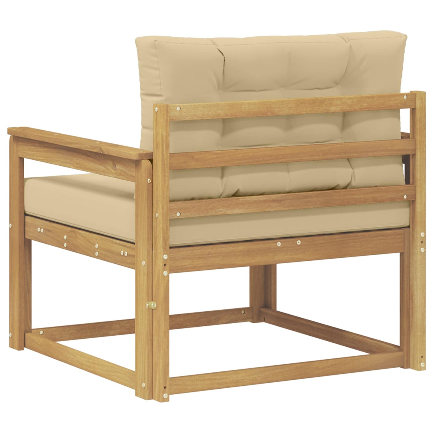Udendørs Mellem Sofa Polyester Hvid