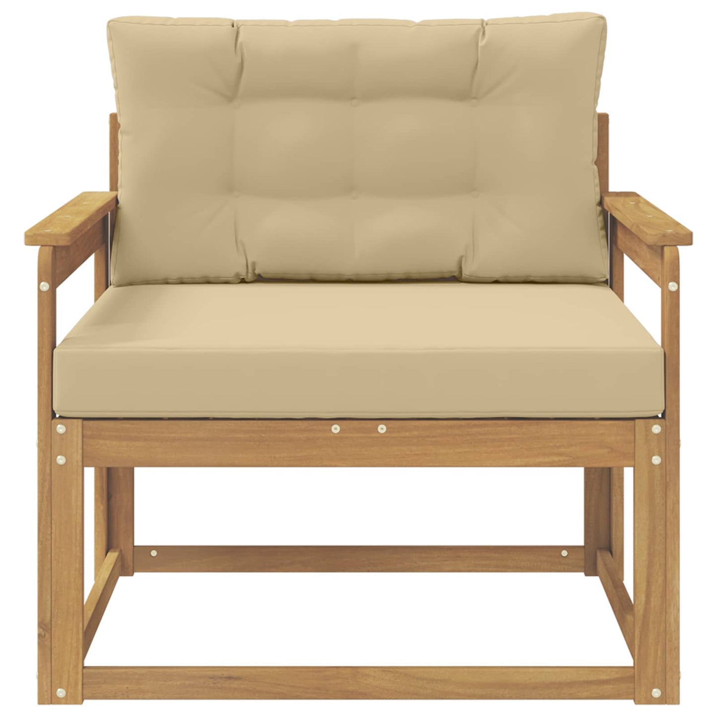 Udendørs Mellem Sofa Polyester Hvid