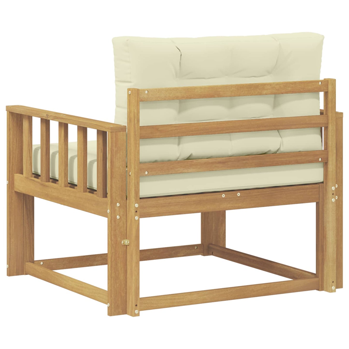 Udendørs Mellem Sofa Polyester Hvid