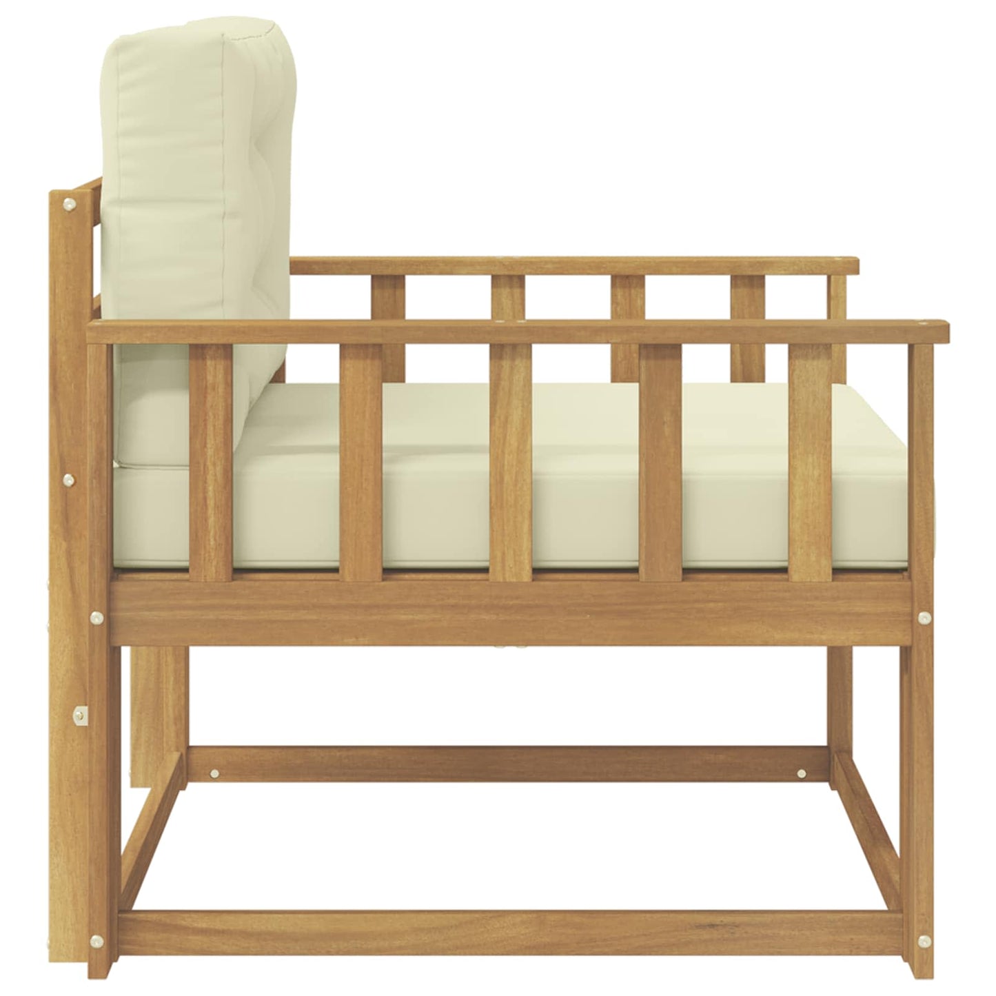 Udendørs Mellem Sofa Polyester Hvid