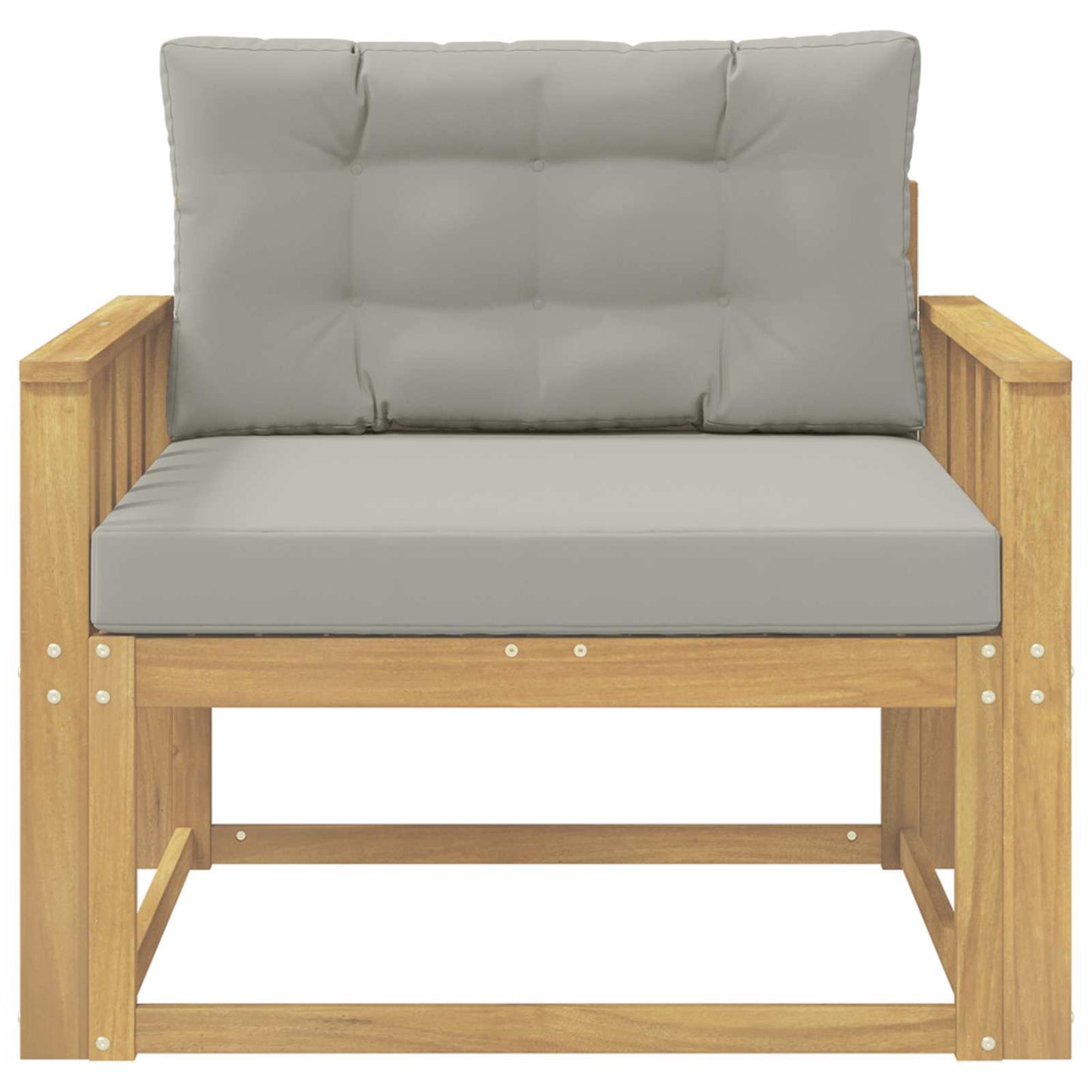 Udendørs Mellem Sofa Polyester Hvid