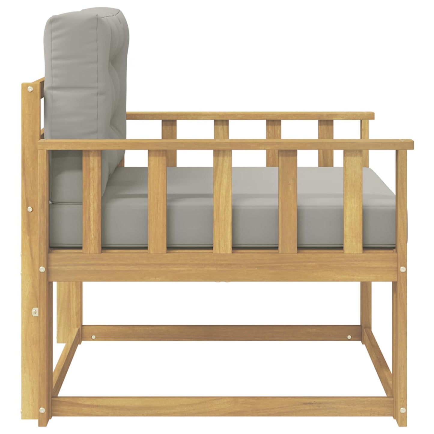 Udendørs Mellem Sofa Polyester Hvid