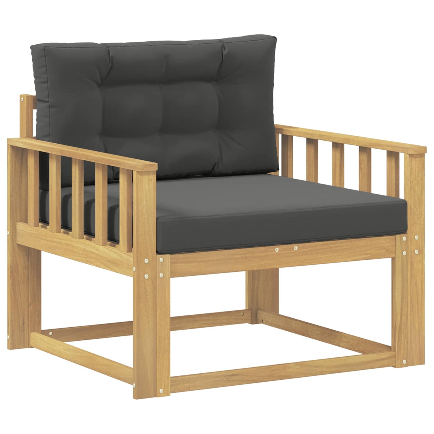 Udendørs Mellem Sofa Polyester Hvid
