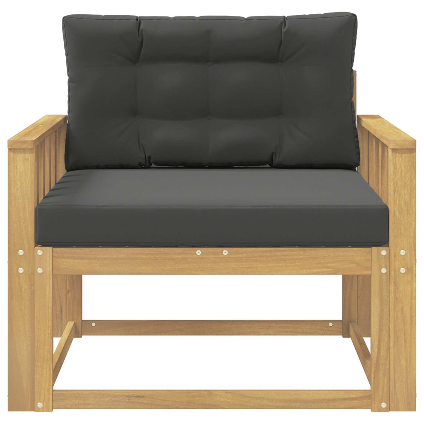 Udendørs Mellem Sofa Polyester Hvid