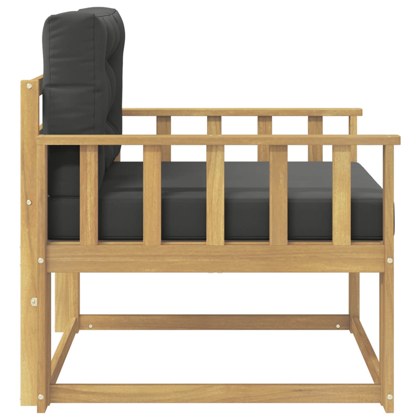 Udendørs Mellem Sofa Polyester Hvid