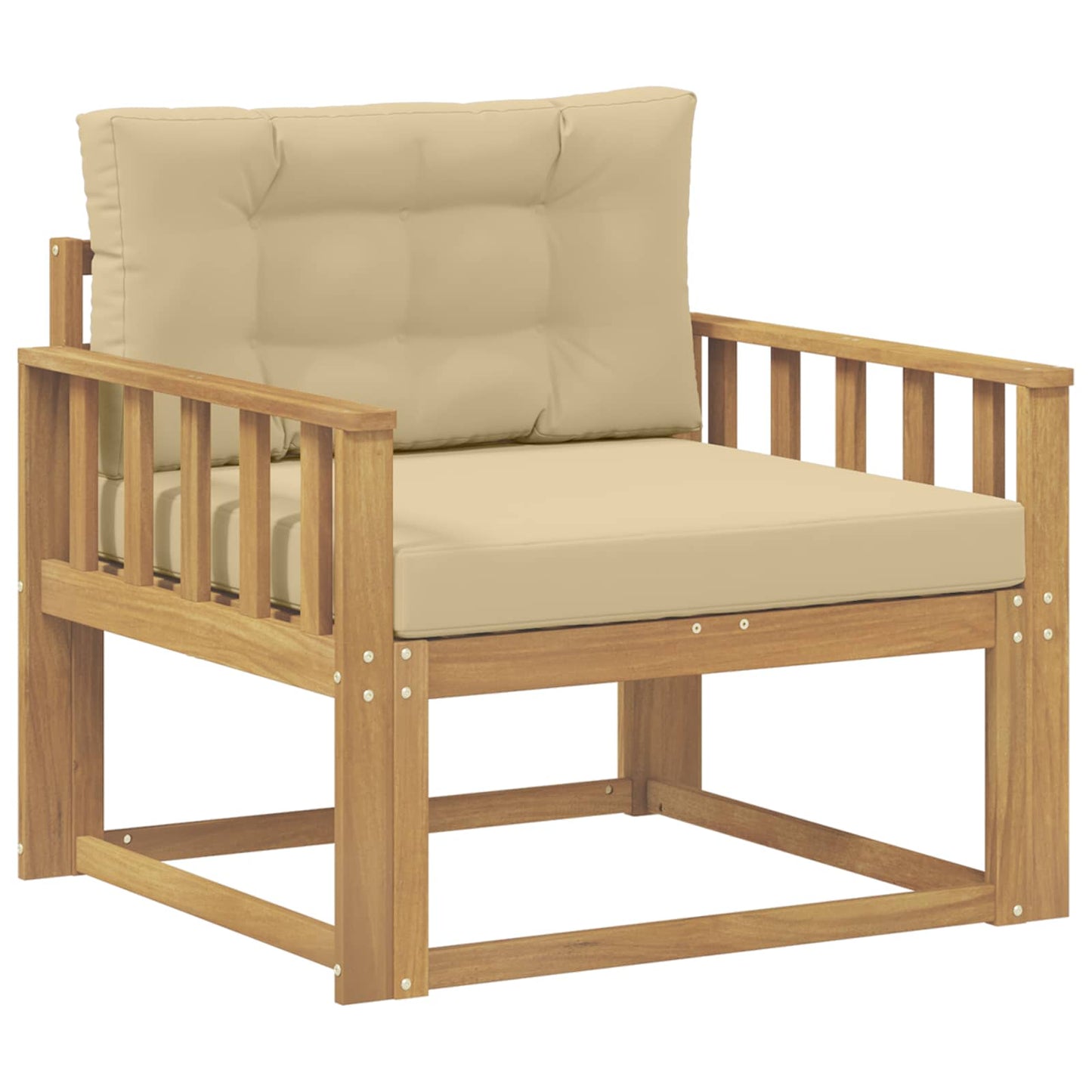 Udendørs Mellem Sofa Polyester Hvid