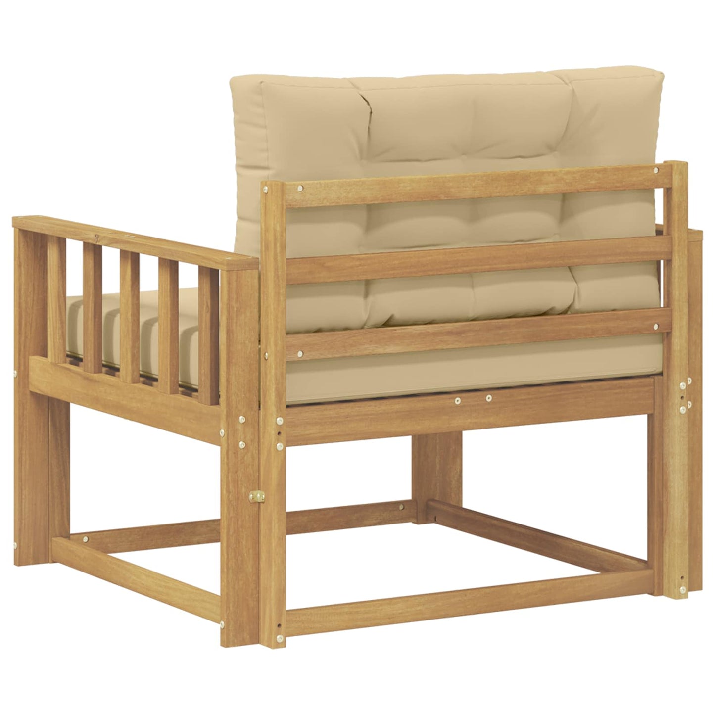 Udendørs Mellem Sofa Polyester Hvid