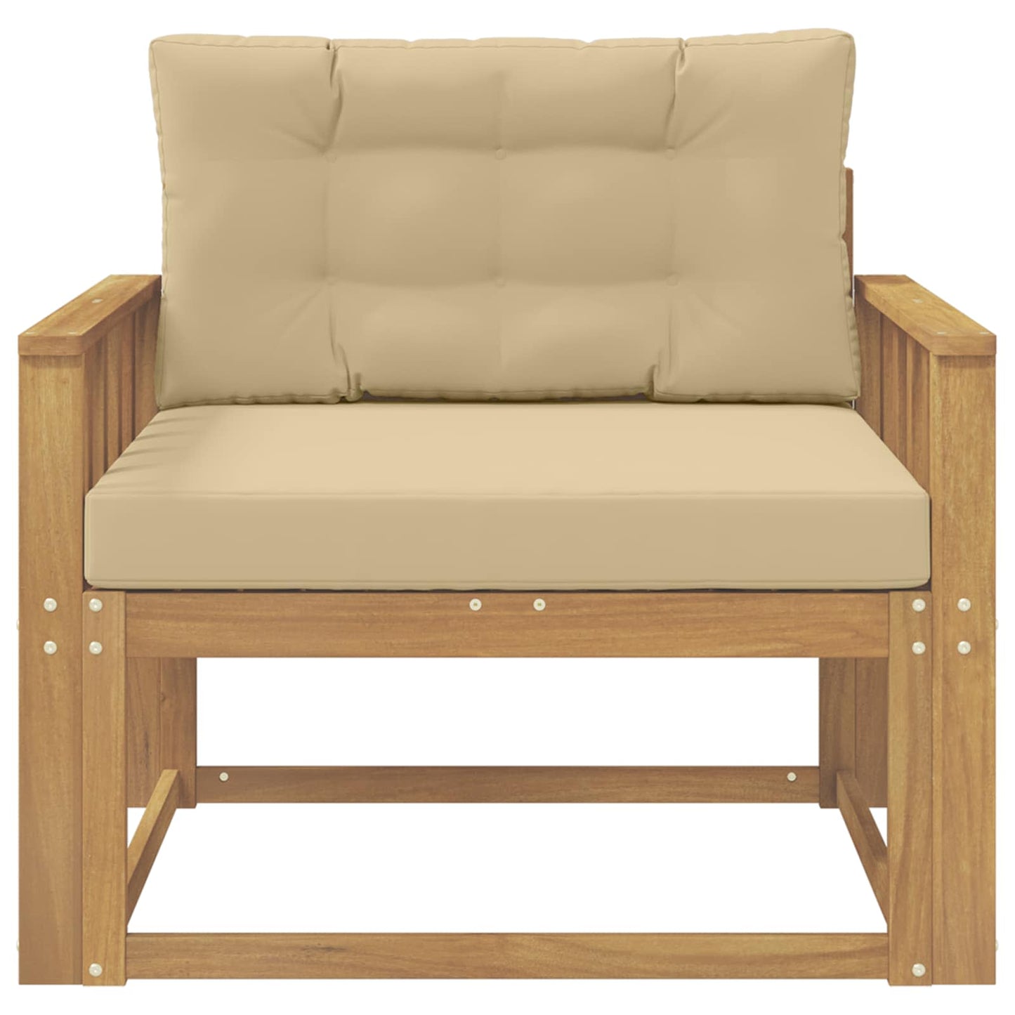 Udendørs Mellem Sofa Polyester Hvid