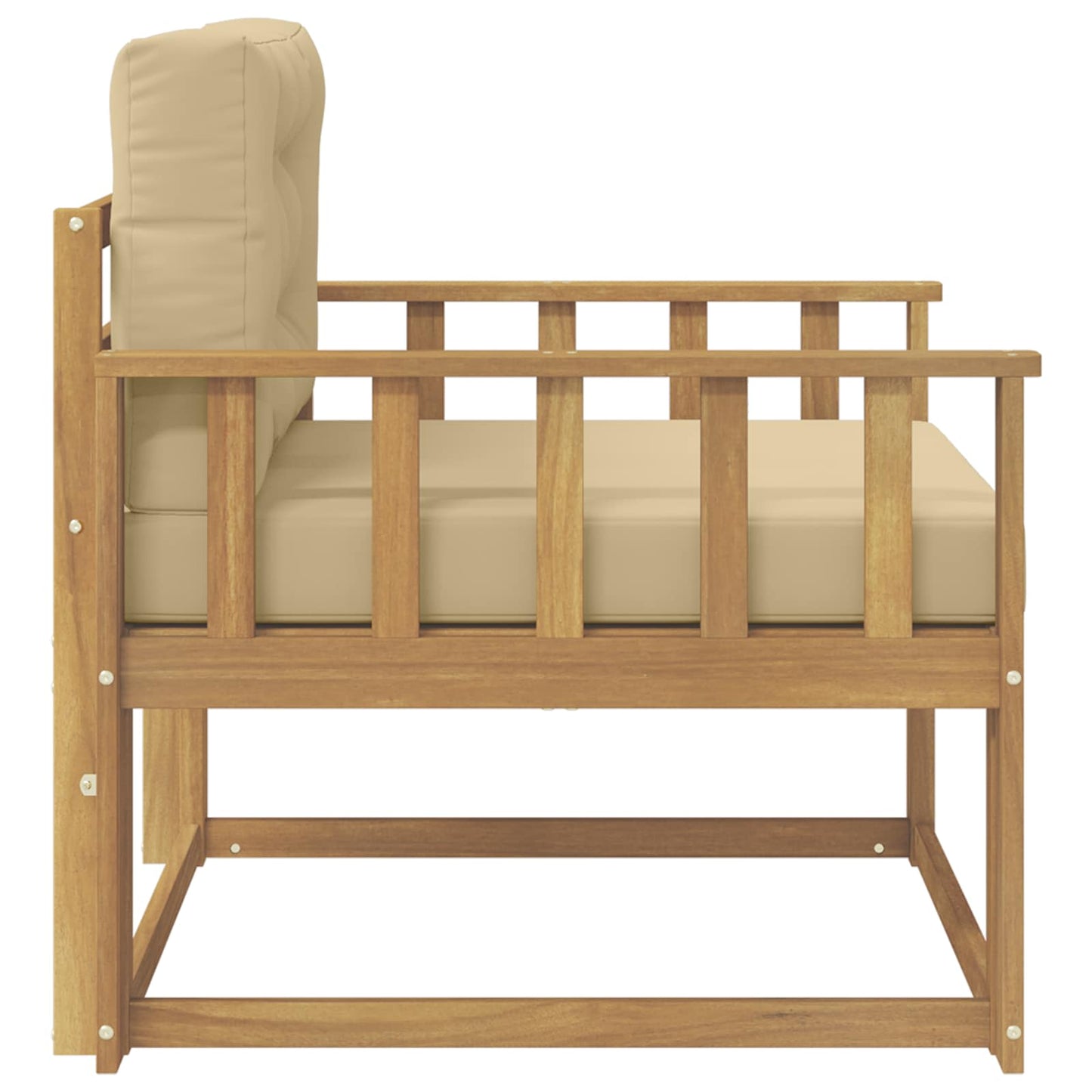 Udendørs Mellem Sofa Polyester Hvid
