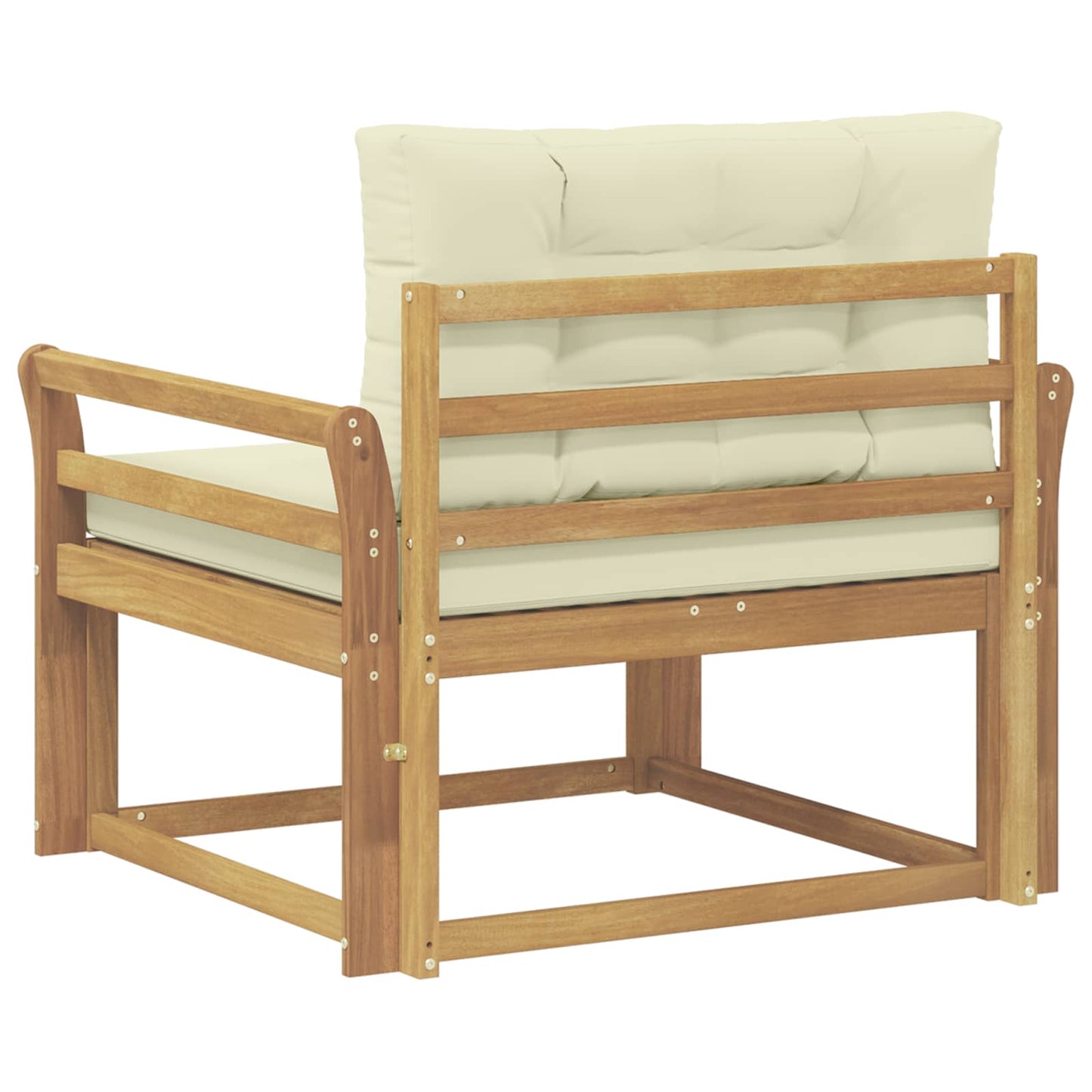 Udendørs Mellem Sofa Polyester Hvid