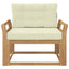 Udendørs Mellem Sofa Polyester Hvid