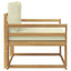 Udendørs Mellem Sofa Polyester Hvid