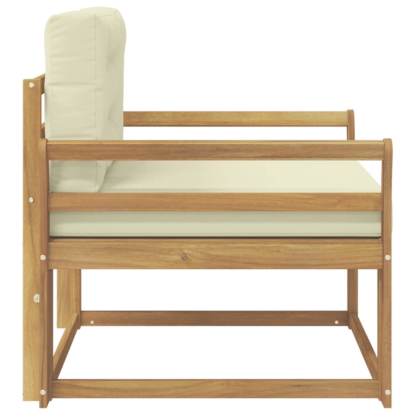 Udendørs Mellem Sofa Polyester Hvid